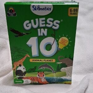 Guess in 10 Animal Planet Card Game - Green